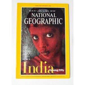 National Geographic May 1997 Vol. 191 No. 5 India Turning Fifty